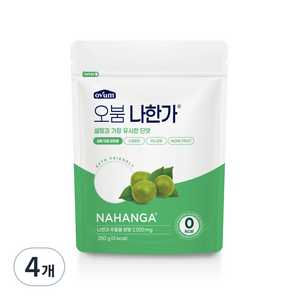 오붐 나한가 설탕 대체재, 250g, 4개