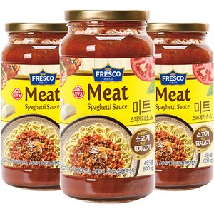 오뚜기프레스코 미트 스파게티소스, 600g, 3개