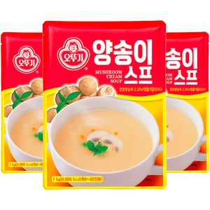 오뚜기 양송이스프, 1kg, 3개