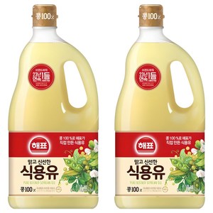 해표 콩기름 식용유, 1.5L, 2개