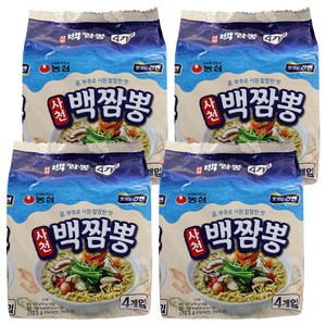 농심 사천백짬뽕 94g, 16개