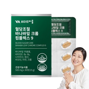 비타민마을 혈당조절 바나바잎 크롬 컴플렉스 9 15g, 30정, 1개