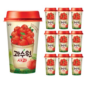 남양유업 과수원 사과 컵, 200ml, 10개