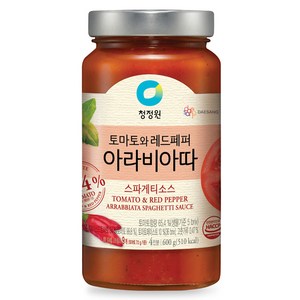 청정원 아라비아따 스파게티 소스, 600g, 1개