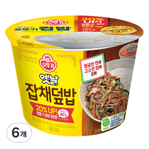 오뚜기 옛날 잡채덮밥, 236.5g, 6개