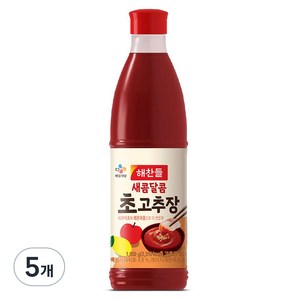 해찬들 새콤달콤 초고추장, 1.05kg, 5개