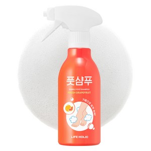 라이프홀릭 버블 풋샴푸 프레시자몽, 1개입, 1개, 400ml