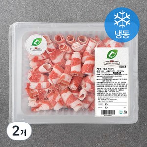 미트엔조이 미국산 우삼겹 바로구이 (냉동), 600g, 2개