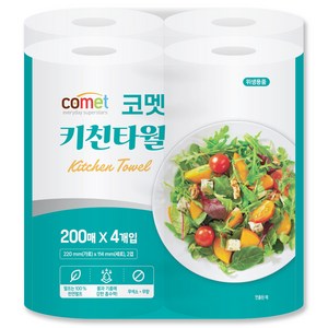 코멧 키친타올, 4개, 200매