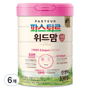 파스퇴르 위드맘 제왕 100일, 750g, 6개