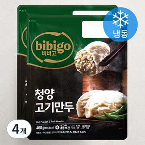 비비고 청양 고기만두 (냉동), 400g, 4개