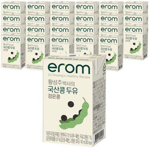 이롬 황성주박사의 국산콩 두유 검은콩, 140ml, 24개