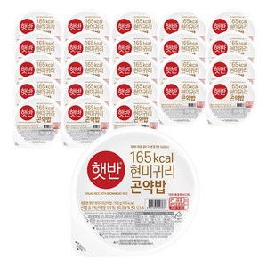 햇반 현미귀리곤약밥, 150g, 24개