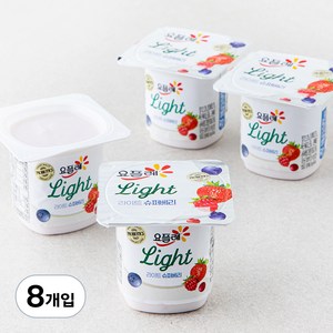 요플레 라이트 슈퍼베리, 80g, 8개입