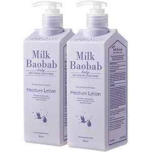 밀크바오밥 베이비 모이스처 고보습 로션, 500ml, 2개