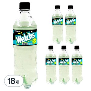 웰치스 제로 샤인머스캣, 600ml, 18개