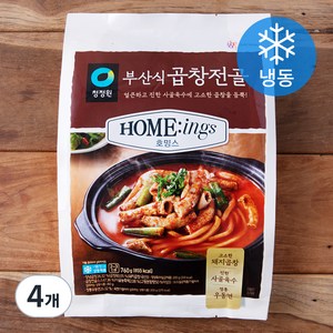 청정원 호밍스 부산식 곱창전골 (냉동), 760g, 4개