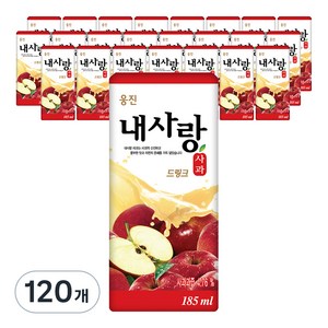 웅진 내사랑 사과 드링크, 185ml, 120개