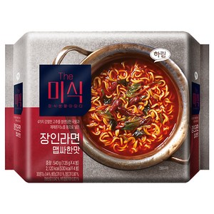 더미식 장인라면 맵싸한맛 135g, 4개