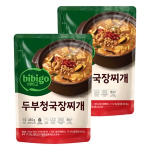 비비고 두부 청국장찌개, 460g, 2개