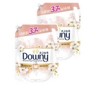 다우니 향수 컬렉션 초고농축 섬유유연제 코튼 퓨어 러브 리필, 2.6L, 2개