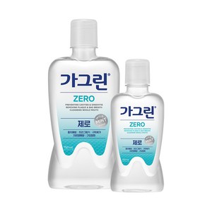 가그린 제로 구강청결제 750ml + 250ml, 1세트