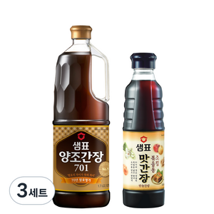 샘표 양조간장 701 1.7L + 맛간장 500ml, 3세트