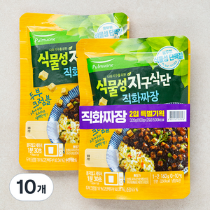 풀무원 식물성 지구식단 직화짜장, 160g, 10개