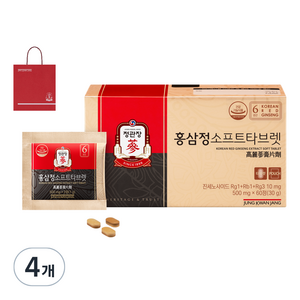 정관장 홍삼정소프트타브렛+쇼핑백, 60정, 4개