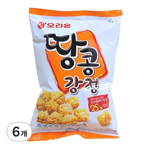 오리온 땅콩강정, 80g, 6개