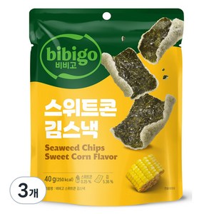 비비고 칩스위트콘, 3개, 40g