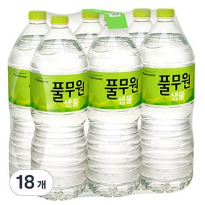 풀무원샘물, 2L, 18개