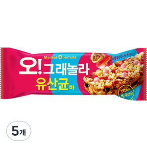 마켓오 오 그래놀라 유산균바, 35g, 5개