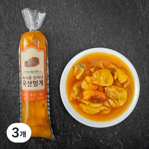 녹차로 씻어낸 국산 멍게 (냉장), 120g, 3개