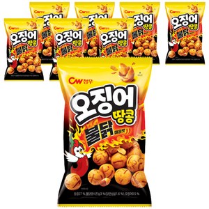 청우식품 오징어땅콩 불닭매운맛, 90g, 8개