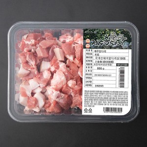 파머스팩 제주 흑돼지 미박앞다리 찌개용 (냉장), 800g, 1개