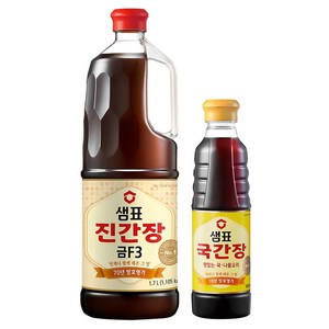 샘표 진간장 세트 금F3 1.7L + 국간장 500ml, 1세트