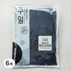 주일 무결점 해풍맞은 완도다시마, 250g, 6개