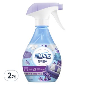 페브리즈 강력 탈취 라벤더 앤 유칼립투스향 섬유 탈취제 본품, 370ml, 2개