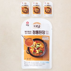 다담 정통 된장찌개 양념, 140g, 4개입