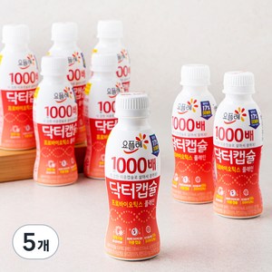 요플레 1000배 닥터캡슐 플레인, 1040ml, 5개