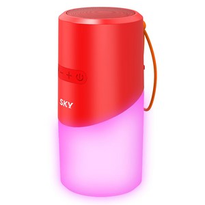 SKY 붐 네온 N2 5W 5.3 블루투스 스피커 SKY-BN2, 레드