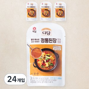 다담 정통 된장찌개 양념, 140g, 24개입