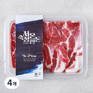 저온숙성 한돈 목심 구이용 (냉장), 400g, 4개