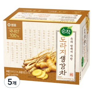 순작 도라지 생강차, 0.7g, 40개입, 5개