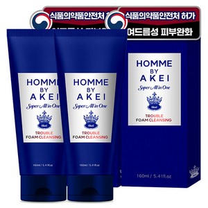 아케이 옴므 슈퍼올인원 여드름완화 폼클렌징, 160ml, 2개