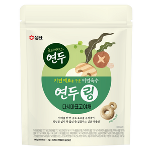 연두 비법육수링 구운 표고 다시마 야채 코인육수 35p, 140g, 1개