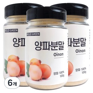 헬로우그린 국산 양파 분말 통, 2개, 100g