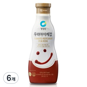 청정원 우리아이 토마토 케찹, 620g, 6개