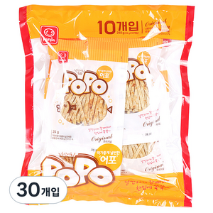 한진식품 부산어포 POPO, 24g, 30개